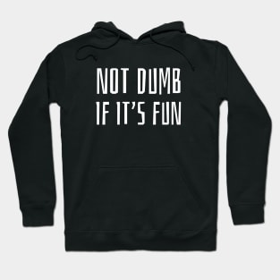 Not Dumb If It's Fun Hoodie